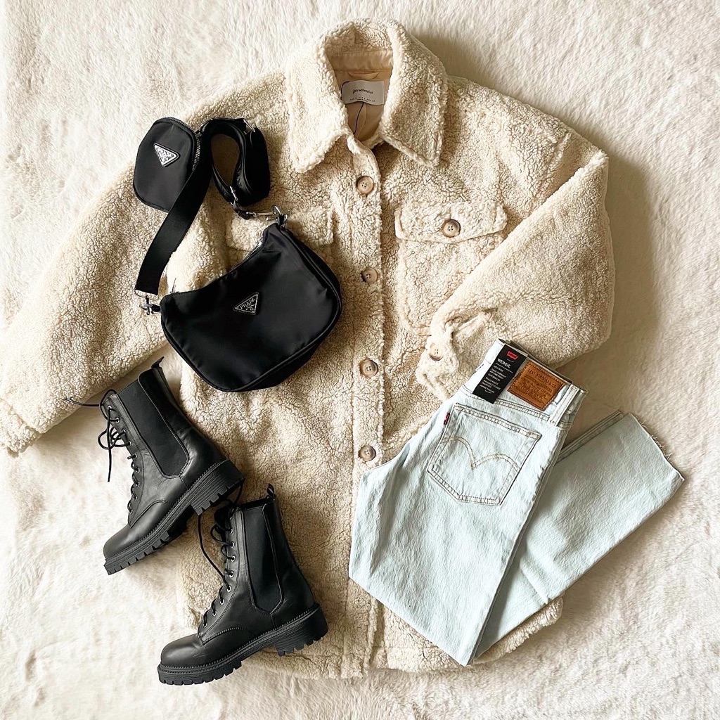 Stradivarius Oversized Teddy Coat